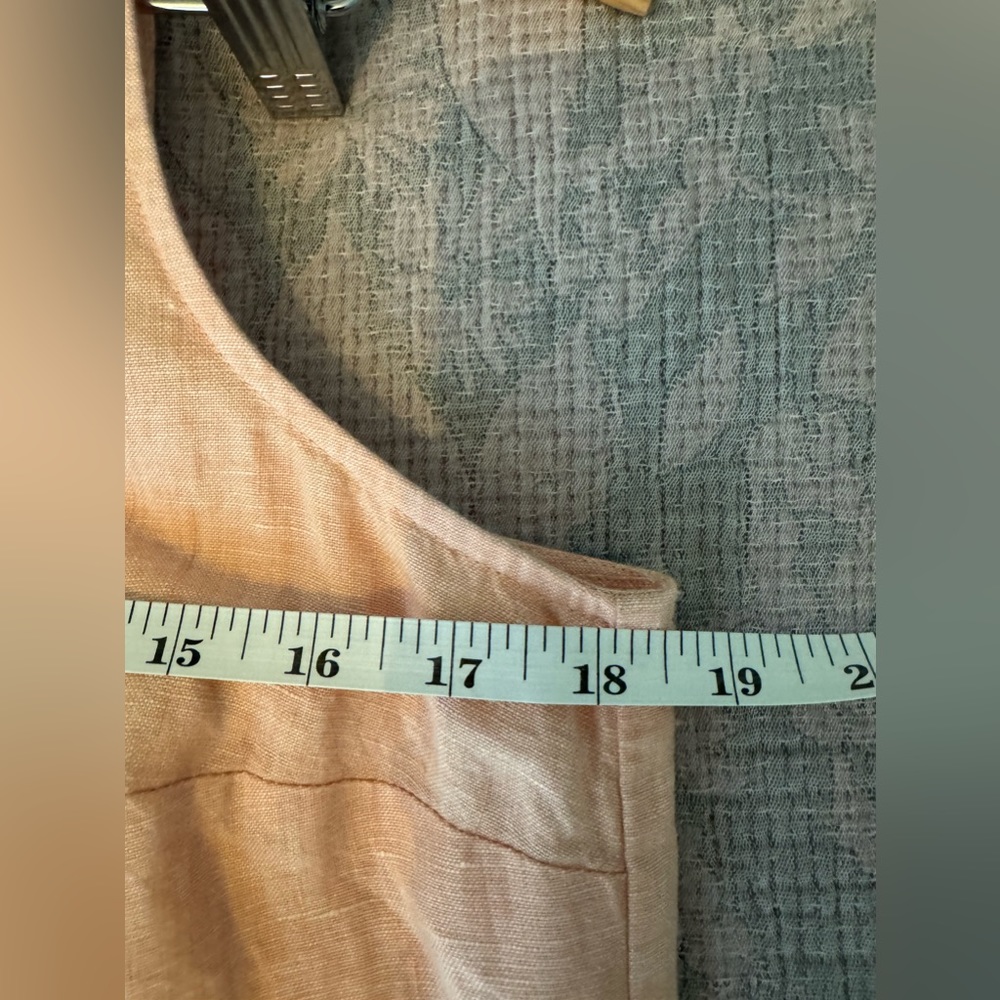 J.Crew Button Back Linen Shift Dress Peach Dress Womens - Picture 6 of 7